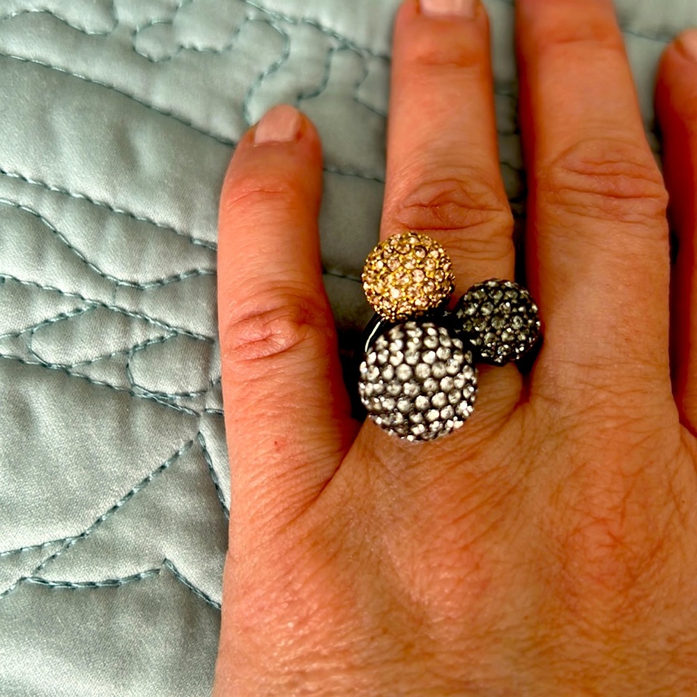 Stella & Dot Soirée Trio Cocktail Ring
